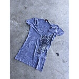 Womans Y2K Harley Davidson Top XL Grey